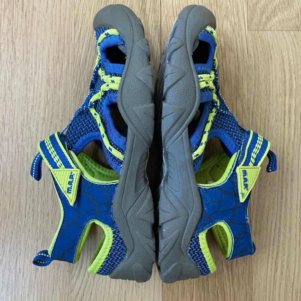 Boys Velcro Sandals size 1 - blue green